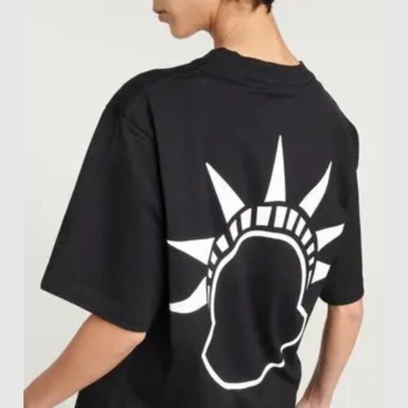 NWT Moncler x Alicia Keys T-Shirt Sz Small in Black Short Sleeves Unisex - Picture 2 of 7